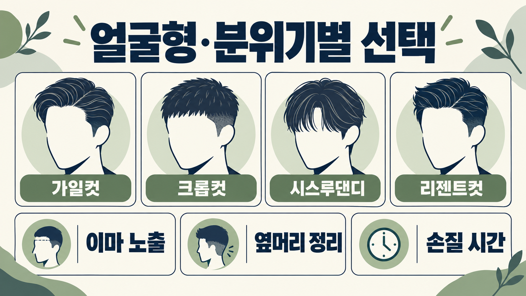 2026 남자 짧은머리 헤어스타일 추천: 가일·크롭·시스루·리젠트컷 고르는 법 관련 정보 카드