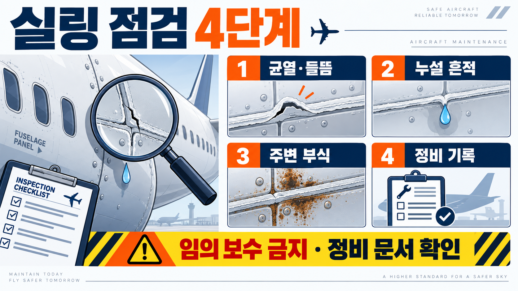 항공기 실링과 실란트: 역할·종류·점검 핵심 확인 정보 카드