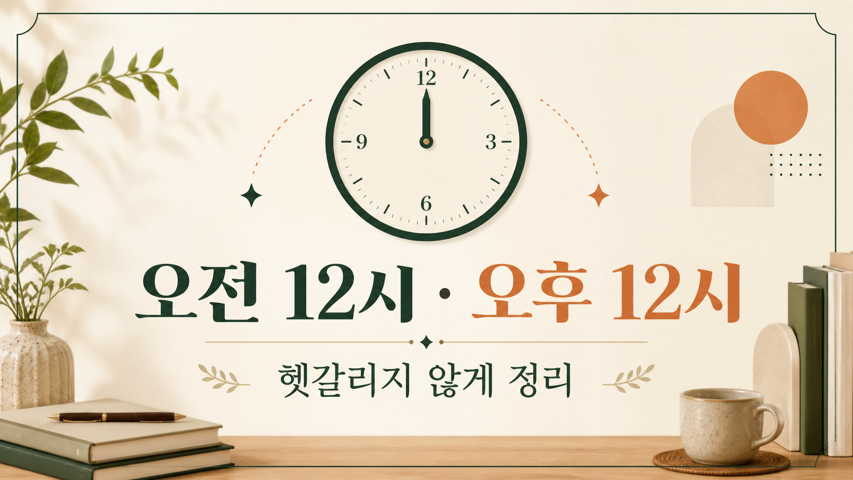 오전 12시·오후 12시, 자정과 정오 헷갈리지 않는 법 대표 이미지
