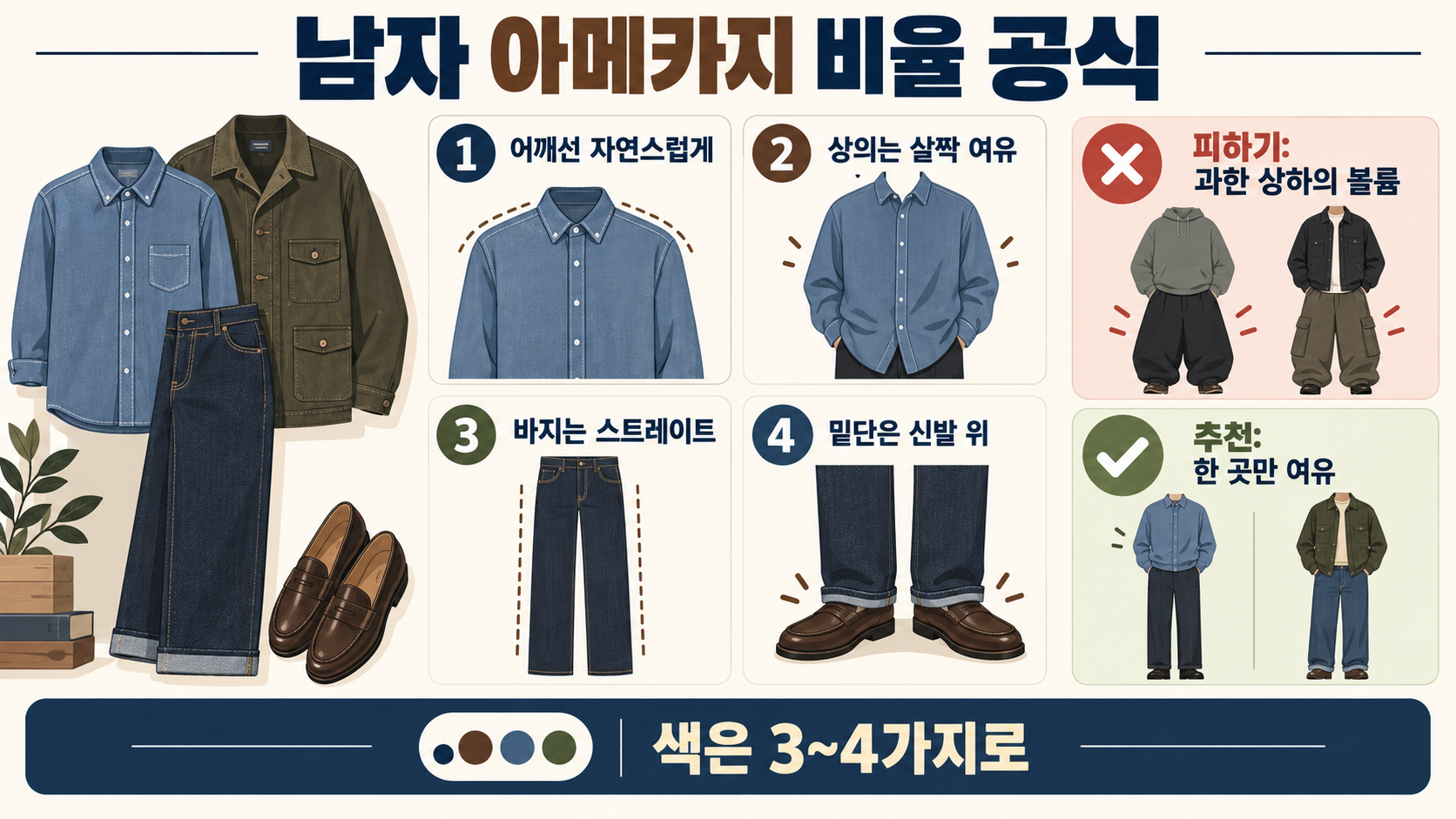 남자·여자 아메카지룩 뜻과 코디 가이드: 아이템·색감·계절별 조합 관련 정보 카드