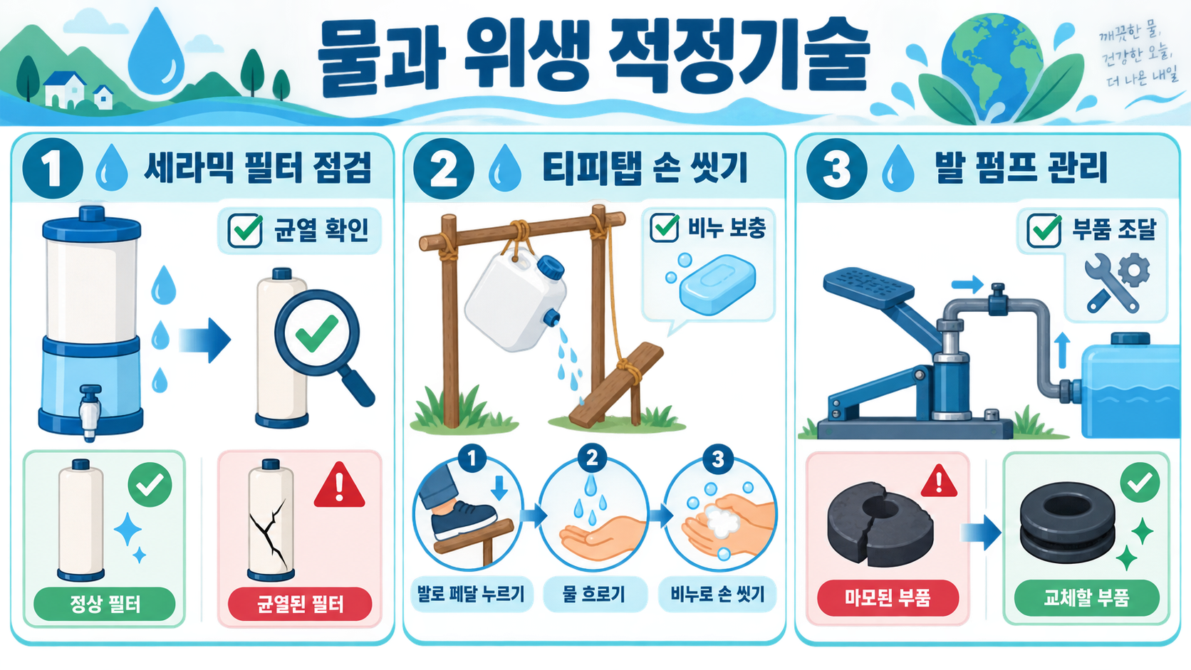 적정기술 사례 7가지: 현장에서 작동하는 문제 해결 아이디어 관련 정보 카드