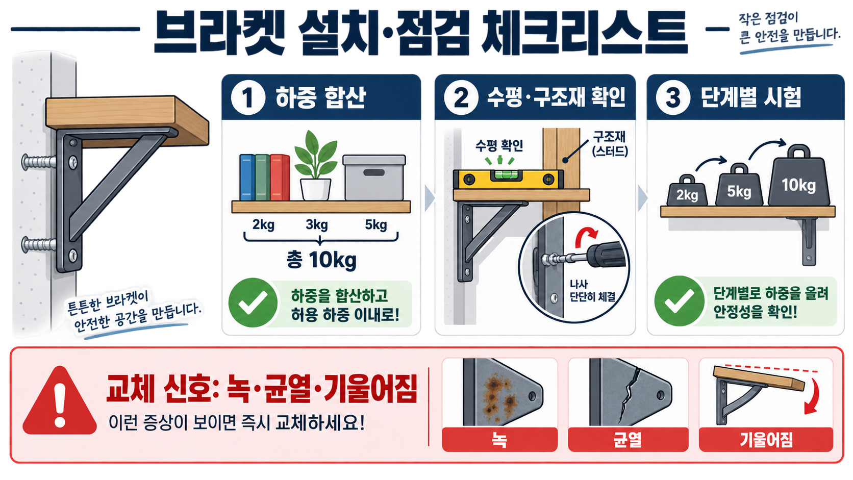 브라켓 종류와 용도: 선반·구조물·배관에 맞는 선택 가이드 확인 정보 카드