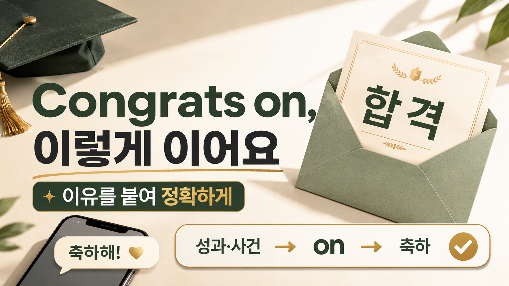 Congrats on 구조와 축하 상황을 비교하는 정보카드