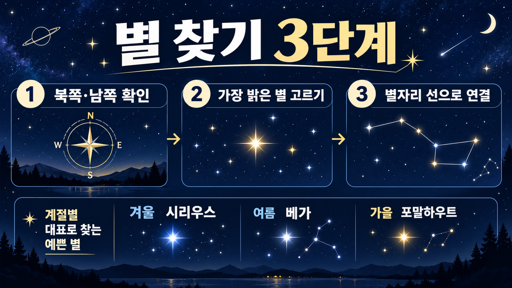 별자리 관련 정보 카드