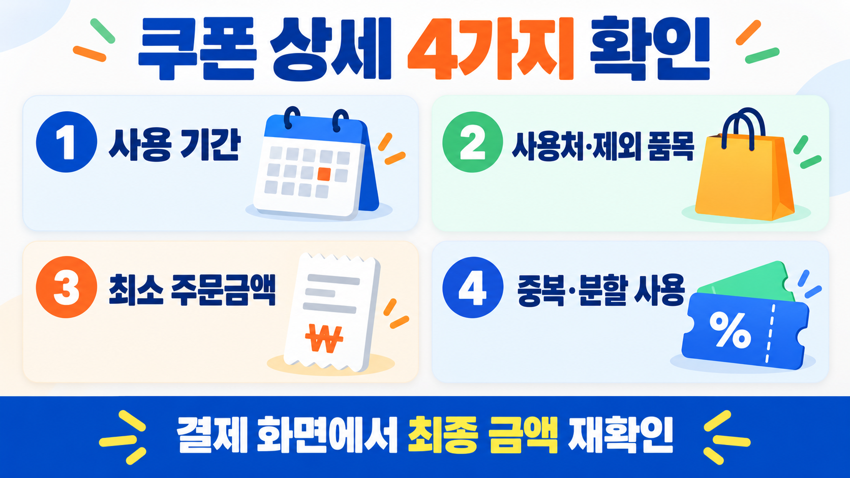 쿠팡 보상 쿠폰 확인·사용 전 체크리스트 관련 정보 카드