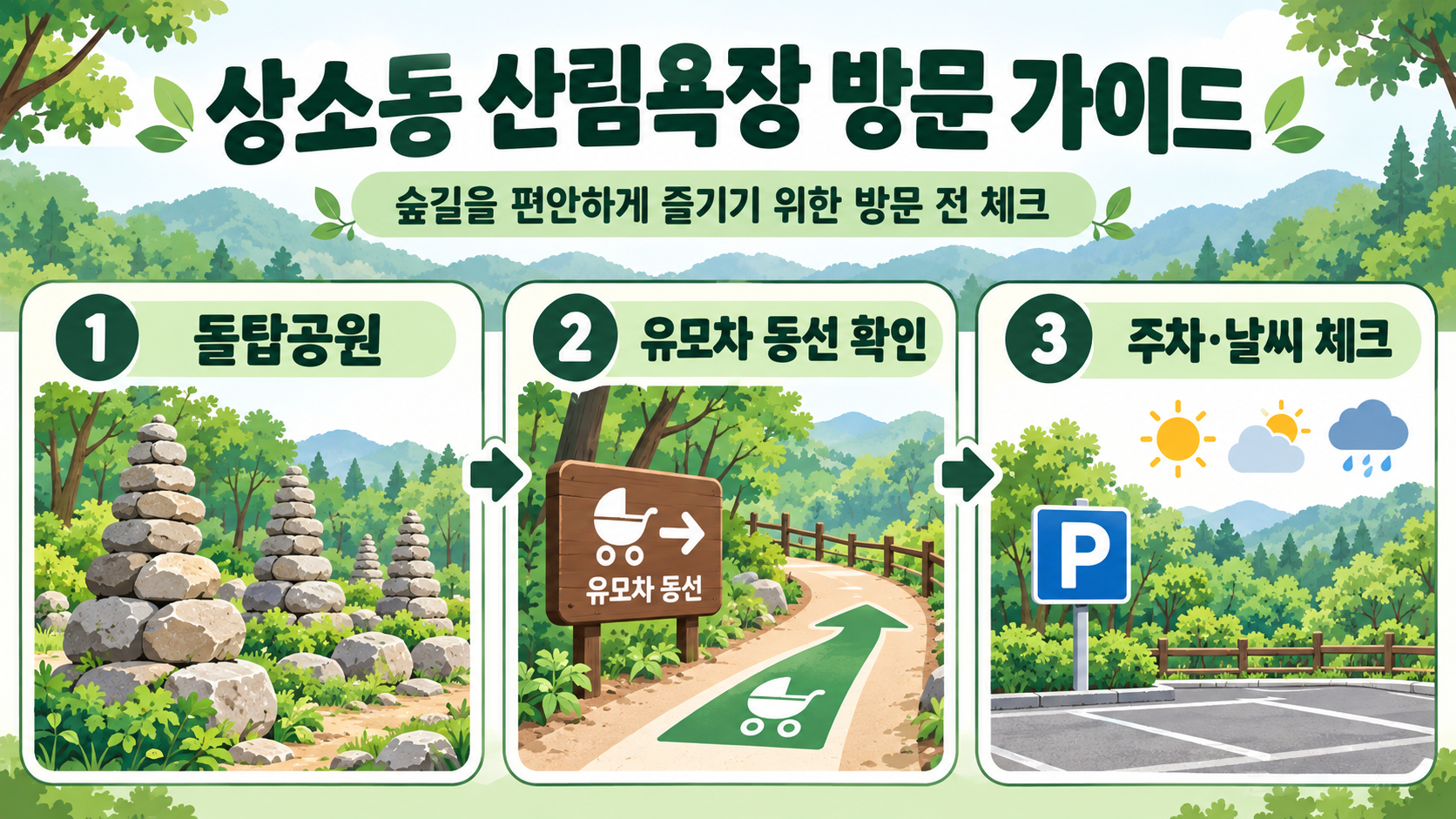 대전 상소동 산림욕장: 돌탑공원·유모차 동선·방문 준비 가이드 정보 카드