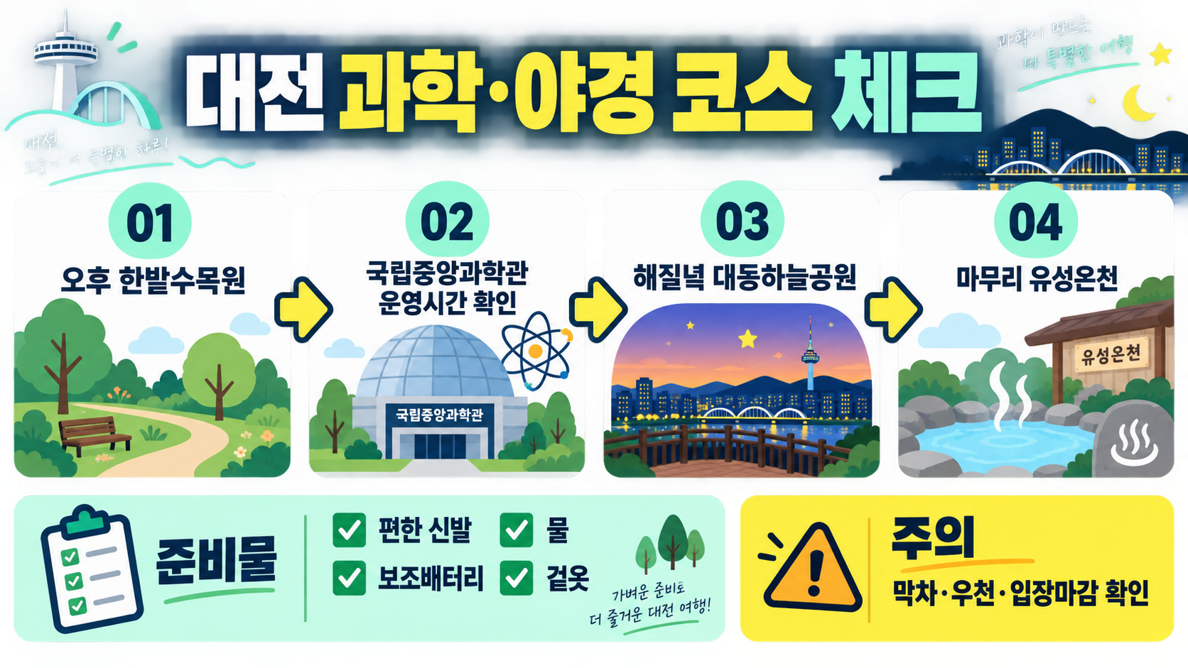 대전 갈만한곳 BEST7, 대전역 갈만한곳까지 제대로 떠나자! 확인 정보 카드