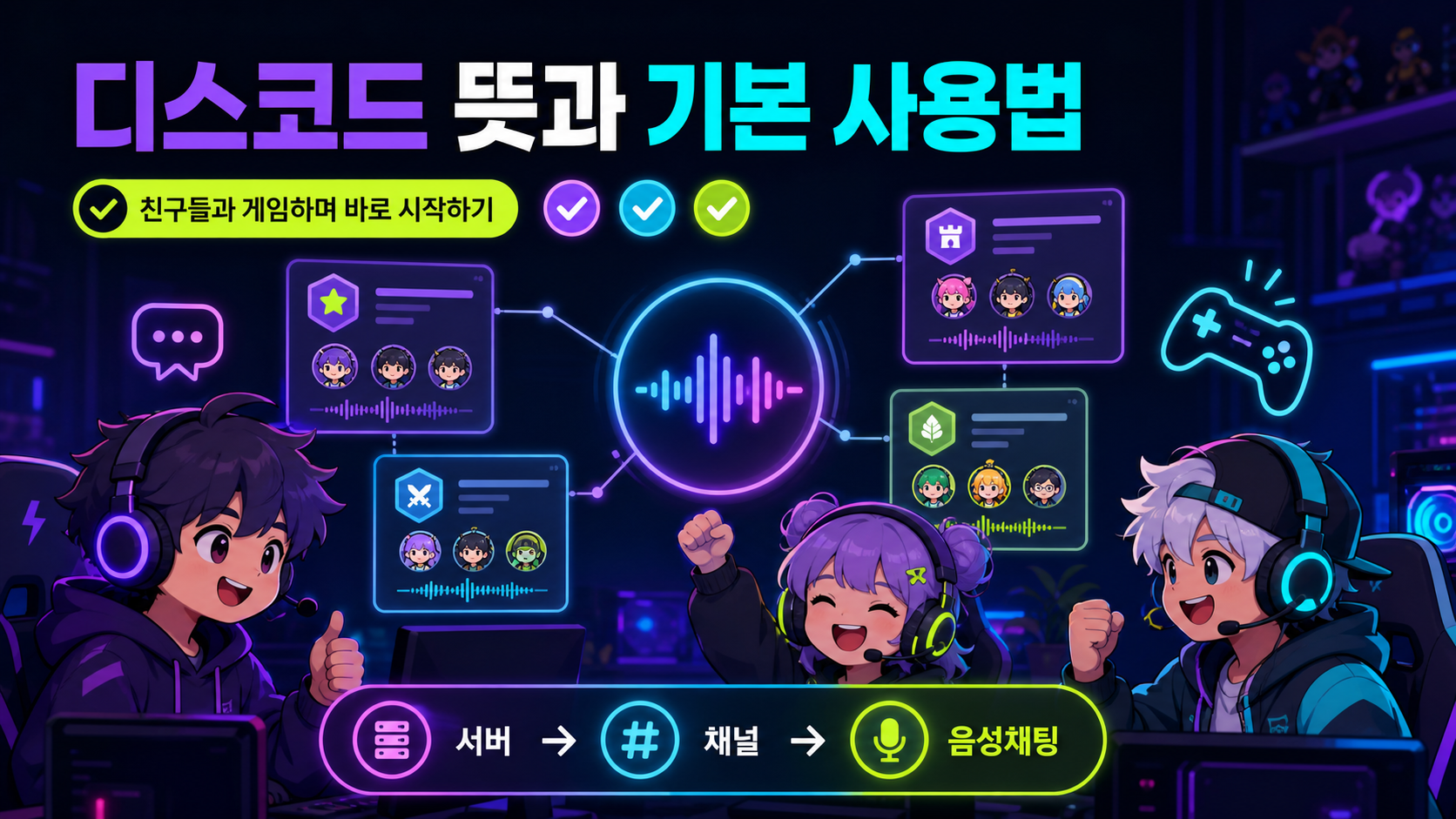 디스코드 뜻과 기본 사용법: 초보자를 위한 서버·채널·보안 설정 가이드 대표 이미지