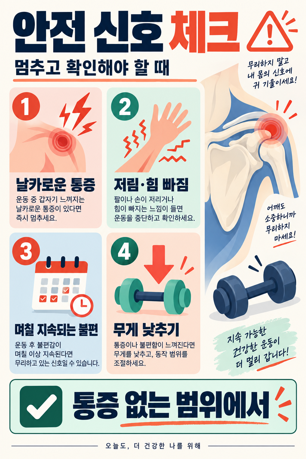 덤벨 숄더프레스 자세: 어깨 부담을 줄이는 기본 가이드 확인 정보 카드