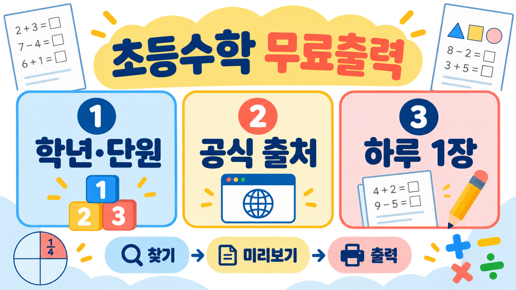 초등수학 정보 카드