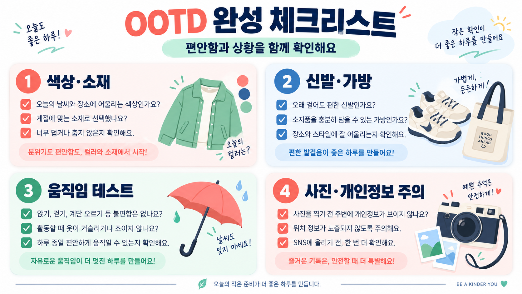 패션용어 TPO·OOTD 뜻, 상황에 맞게 쓰는 법 확인 정보 카드
