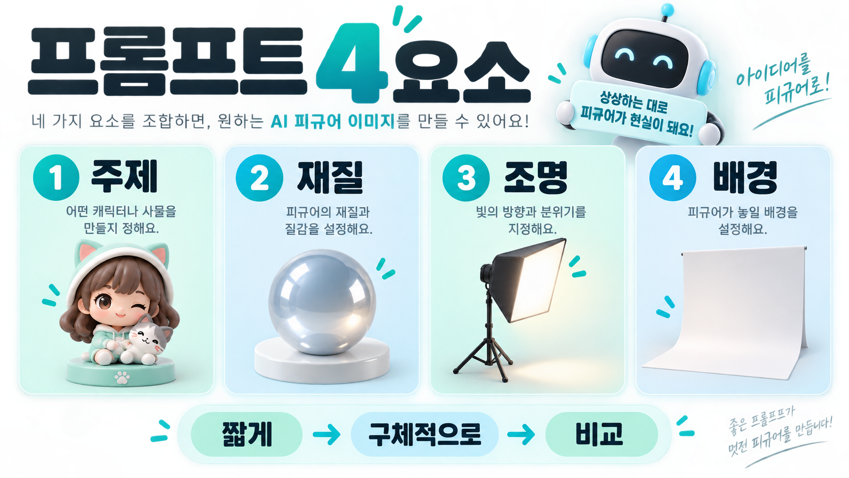 무료 AI 피규어 이미지 생성 프롬프트와 LMArena 사용 가이드 관련 정보 카드