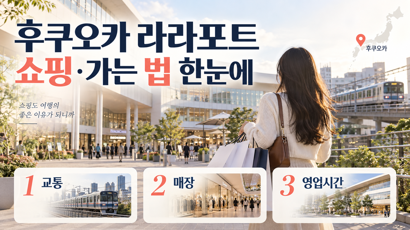 후쿠오카 라라포트 쇼핑·가는 법: 방문 전 체크리스트 정보 카드
