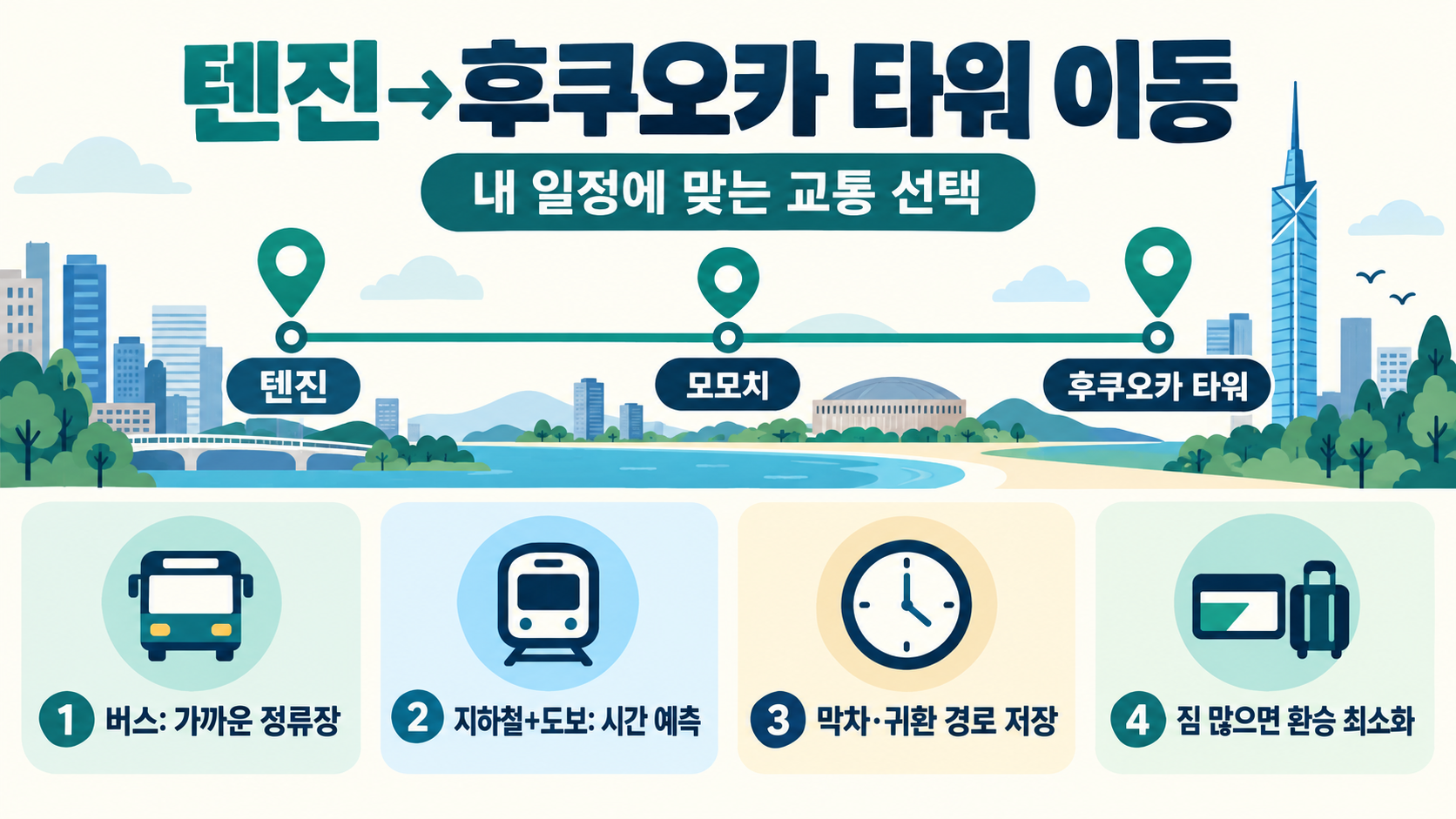 후쿠오카 타워 전망대 입장료·야경 관람 팁: 텐진 출발 전 확인할 7가지 관련 정보 카드