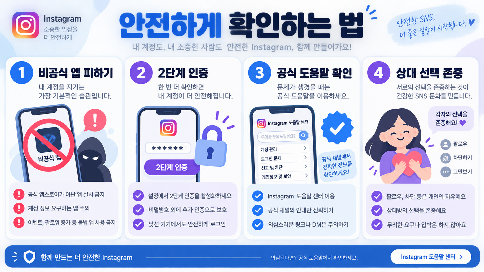 인스타 차단 당하면 확인할 수 있는 방법과 바뀌는 것들 확인 정보 카드