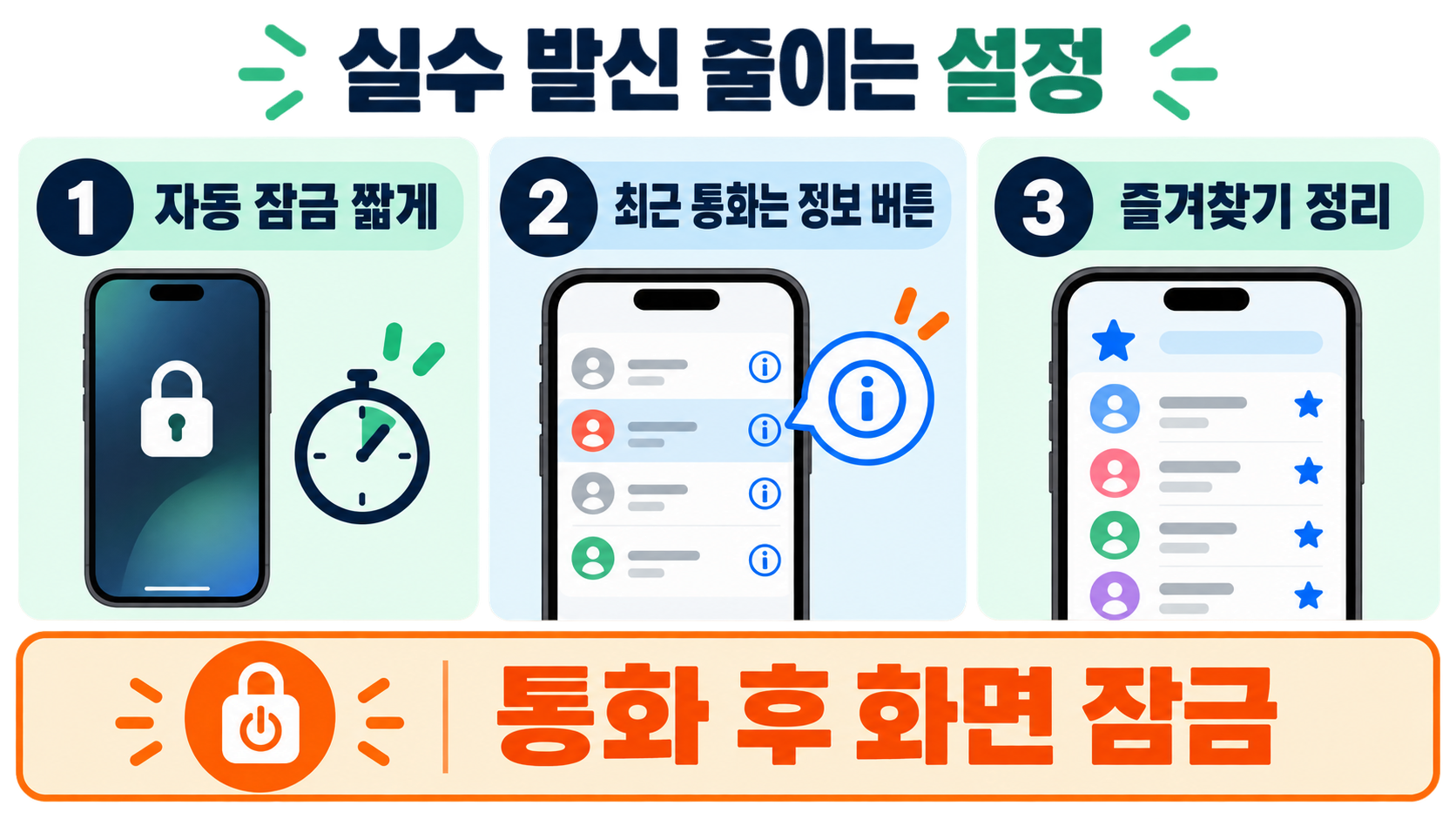아이폰 통화 중 전화 바로걸림 안 하는 방법: 실수 방지 설정 총정리 관련 정보 카드