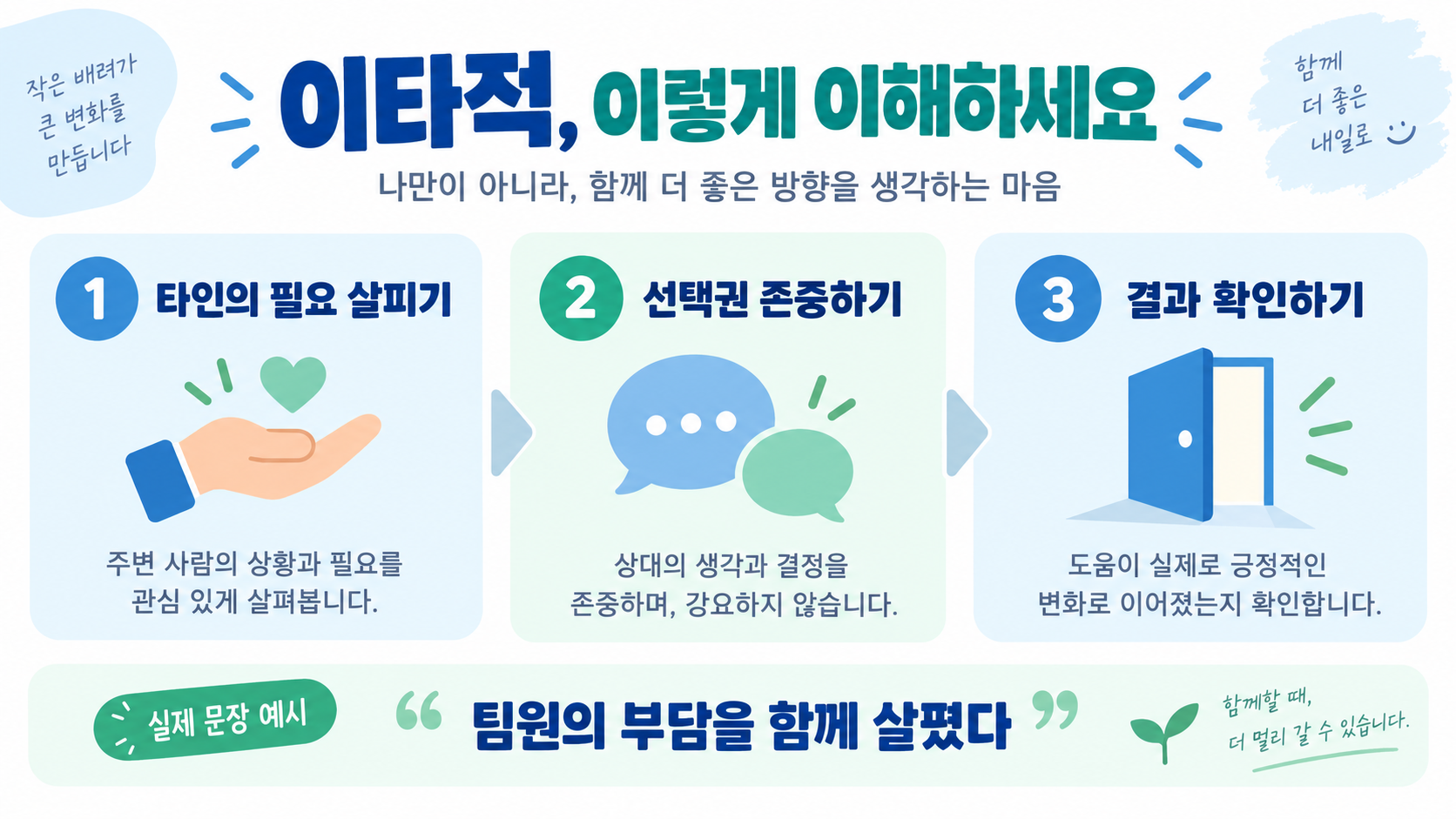 이타적·배타적 뜻: 헷갈리는 차이와 올바른 사용법 관련 정보 카드