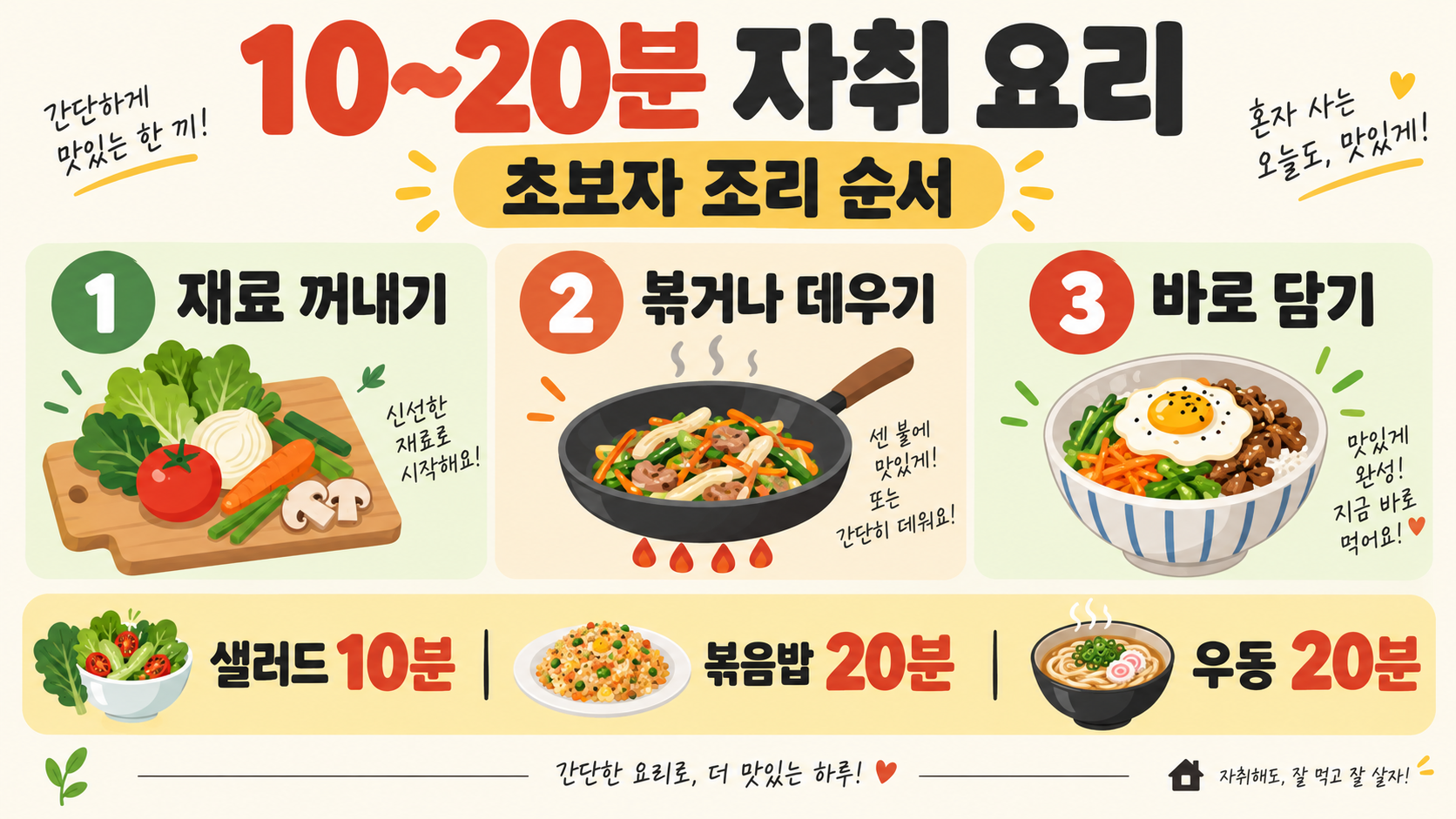 자취생 간단요리 메뉴: 난이도별 24가지 추천과 준비 팁 관련 정보 카드