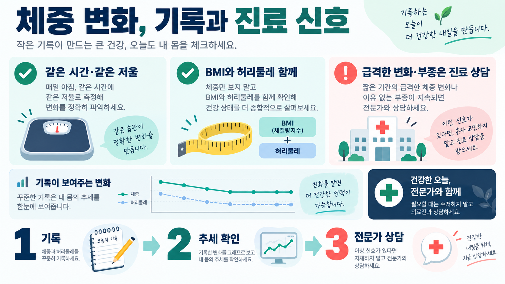 2026년 대한민국 남녀 평균 키·몸무게 변화: 연령별 비교와 건강하게 보는 법 확인 정보 카드