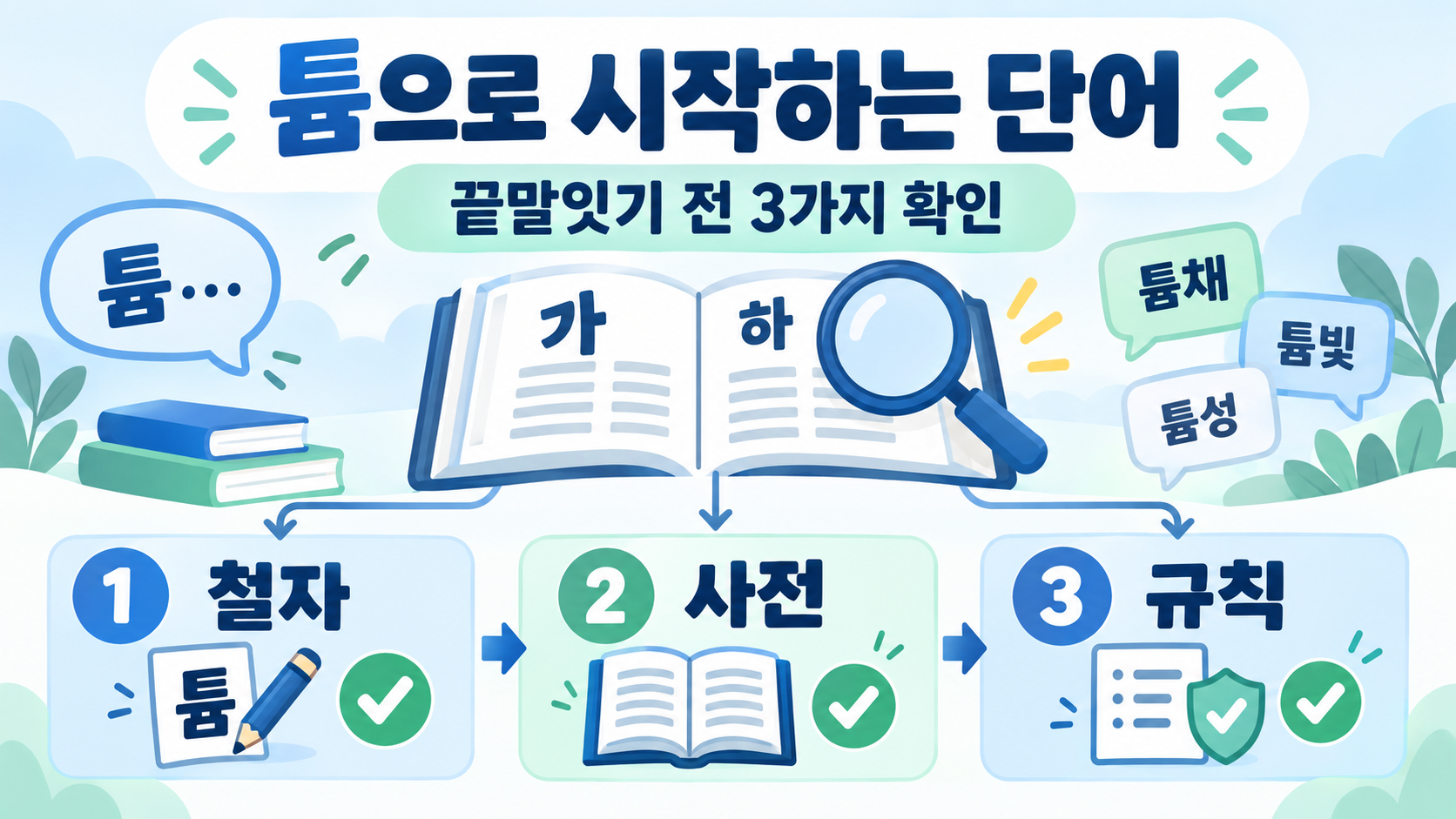 튬으로 시작하는 단어: 끝말잇기에서 바로 쓰는 단어 정리 정보 카드