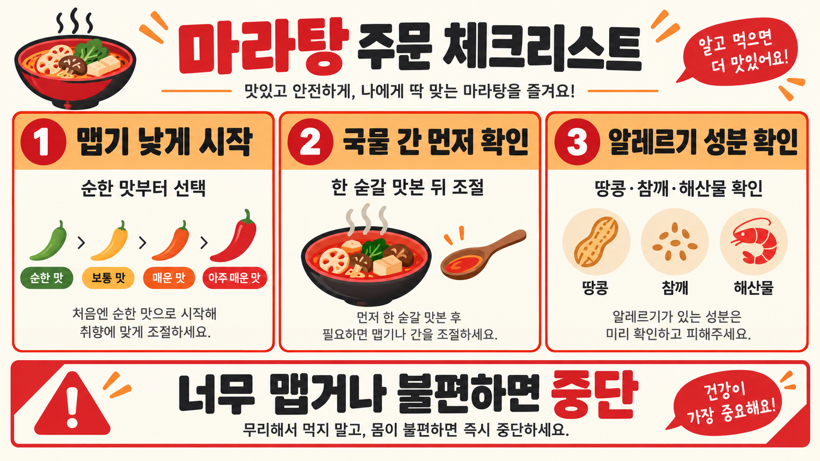 마라탕 재료 조합 설명과 주문 꿀팁 확인 정보 카드