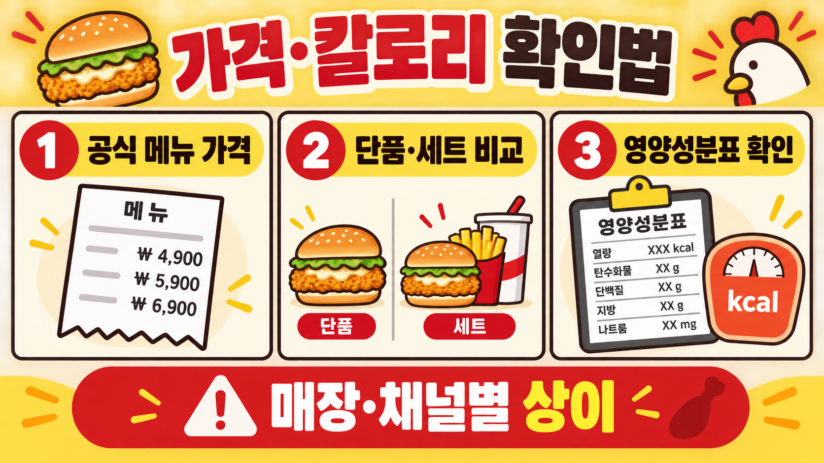 맘스터치 싸이버거 2026 가격·칼로리·라인업 총정리 관련 정보 카드