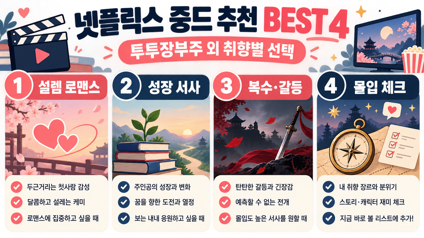 넷플릭스 중드 추천 BEST 4: 투투장부주 외 취향별 정리 대표 이미지