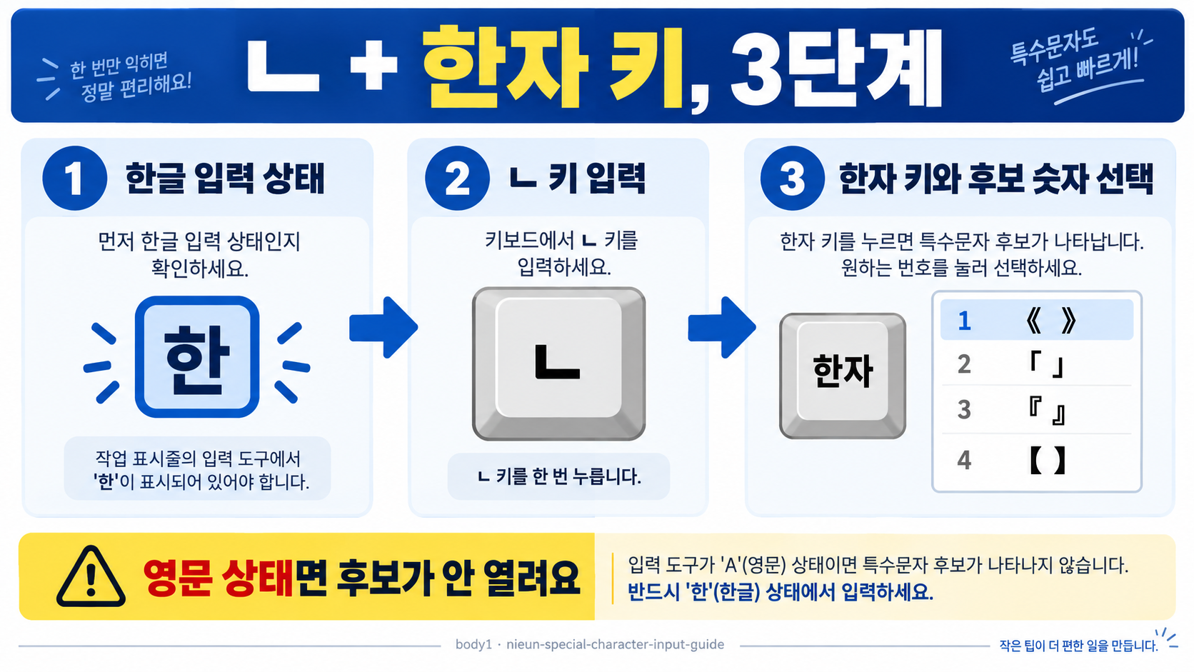 ㄴ 특수문자 입력 방법: 《》 「」 『』 【】 빠르게 쓰는 법 관련 정보 카드