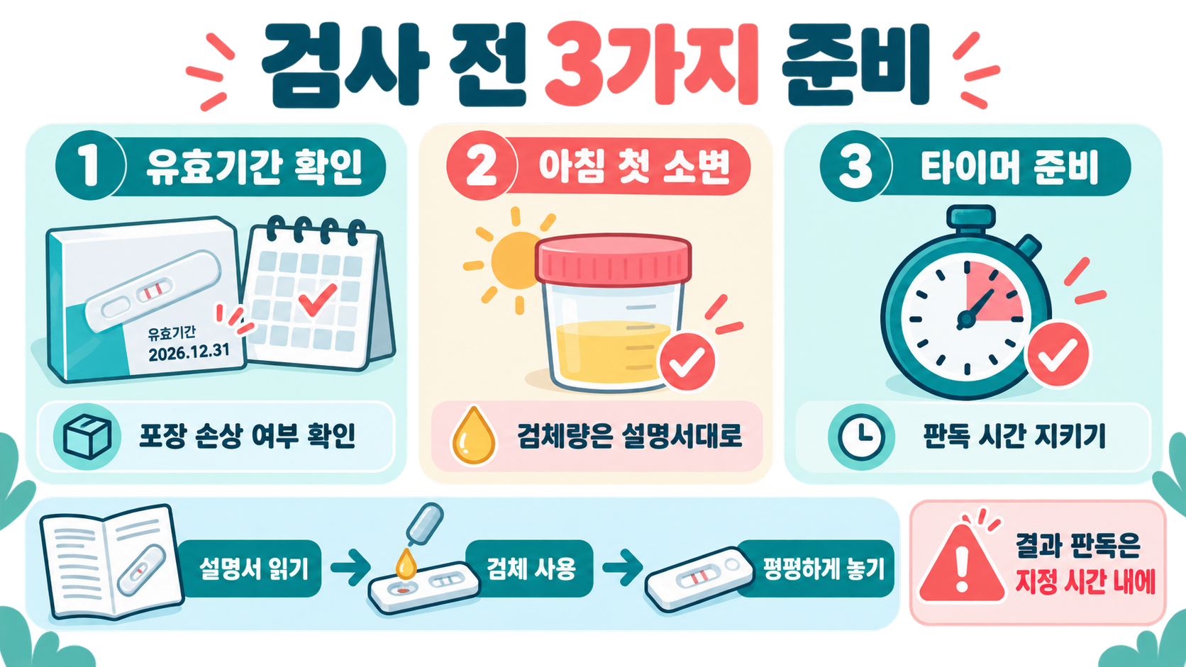 임신테스트기 올바른 사용법: 검사 시점부터 결과 확인까지 관련 정보 카드