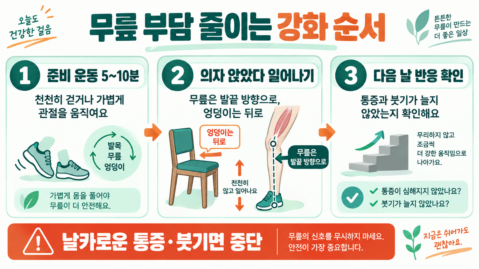 대퇴사두근 이해하기: 허벅지 앞 근육의 역할과 관리법 관련 정보 카드