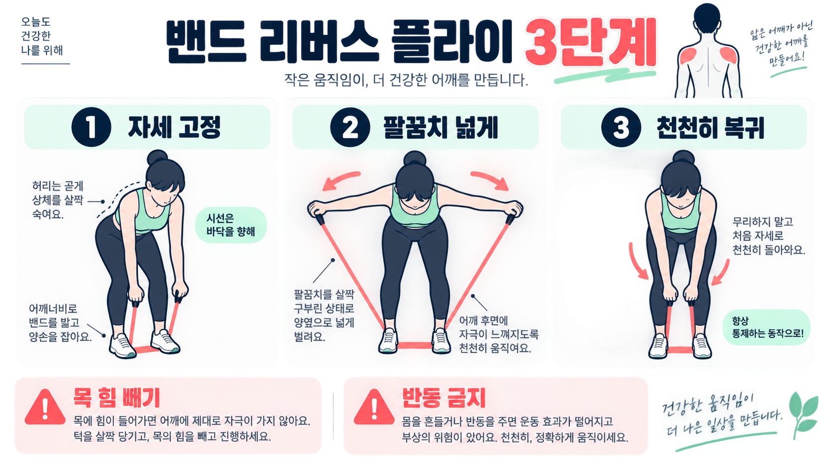 후면 삼각근 운동, 요령 있게 하자! 관련 정보 카드