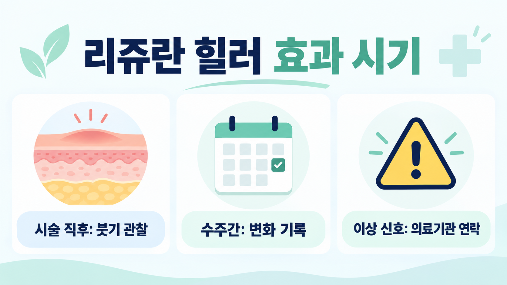 리쥬란 힐러 효과 시기, 주기와 부작용 정보 카드