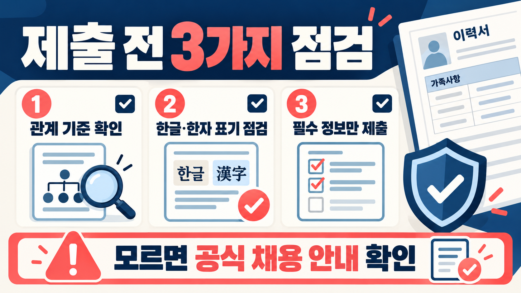 이력서 가족관계: 형·제·자·매 뜻과 작성 방법 확인 정보 카드