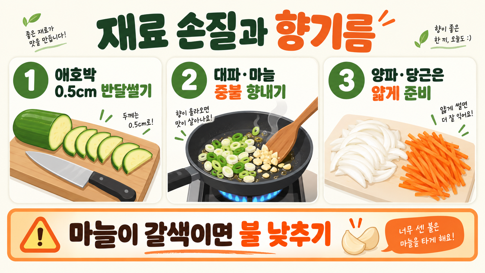 새우젓 애호박볶음 레시피: 부드럽고 감칠맛 나는 집반찬 관련 정보 카드