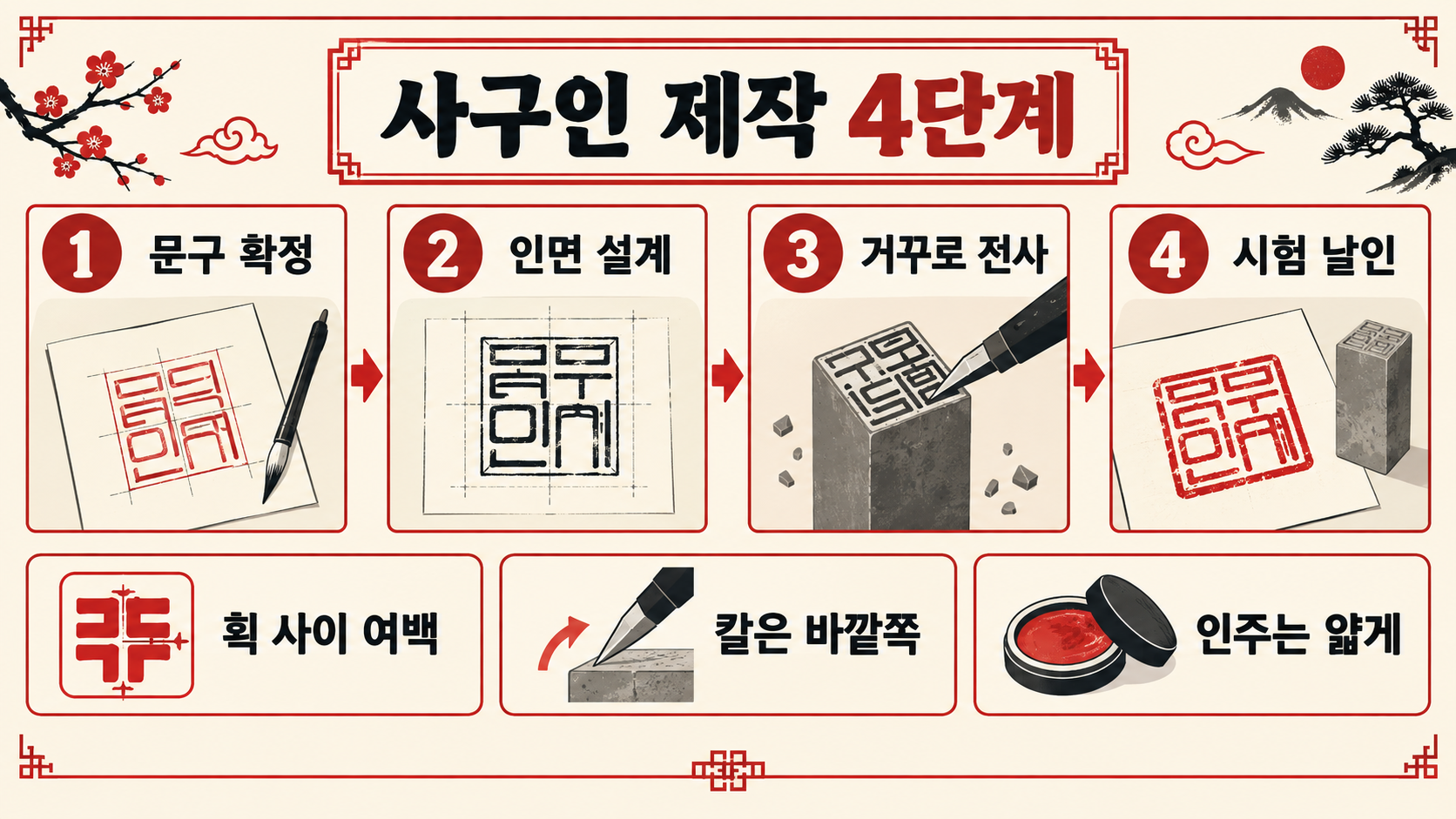 사구인(詞句印)이란? 좋은 문구를 새기는 전각의 의미와 활용법 관련 정보 카드