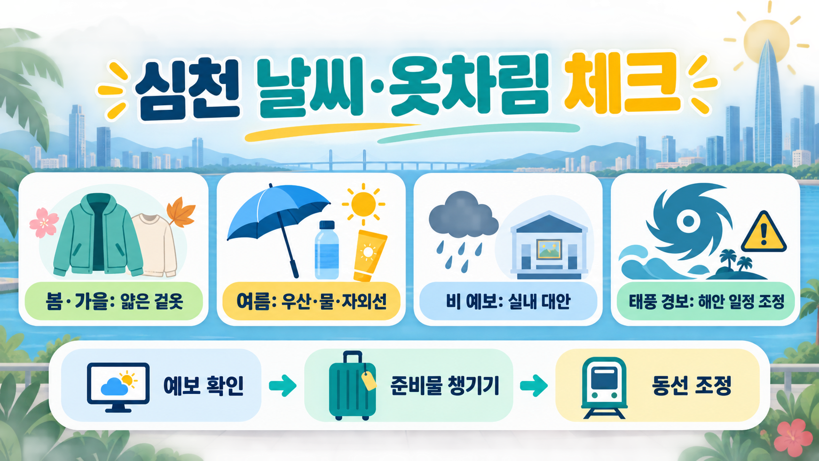 심천(선전) 여행 준비: 일정·날씨·동선 체크리스트 관련 정보 카드