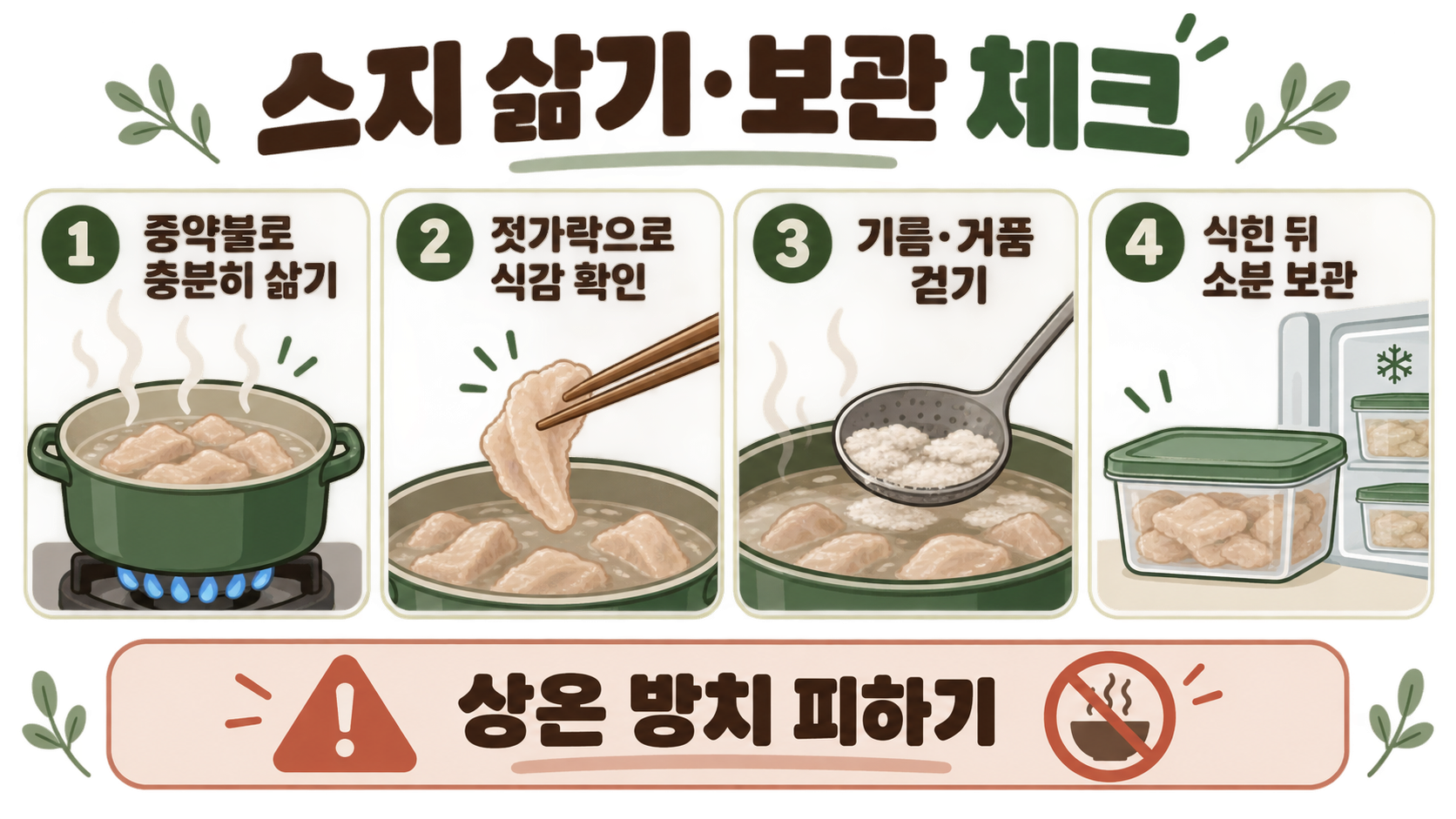 스지란? 소고기 힘줄 부위의 특징과 손질·요리법 확인 정보 카드