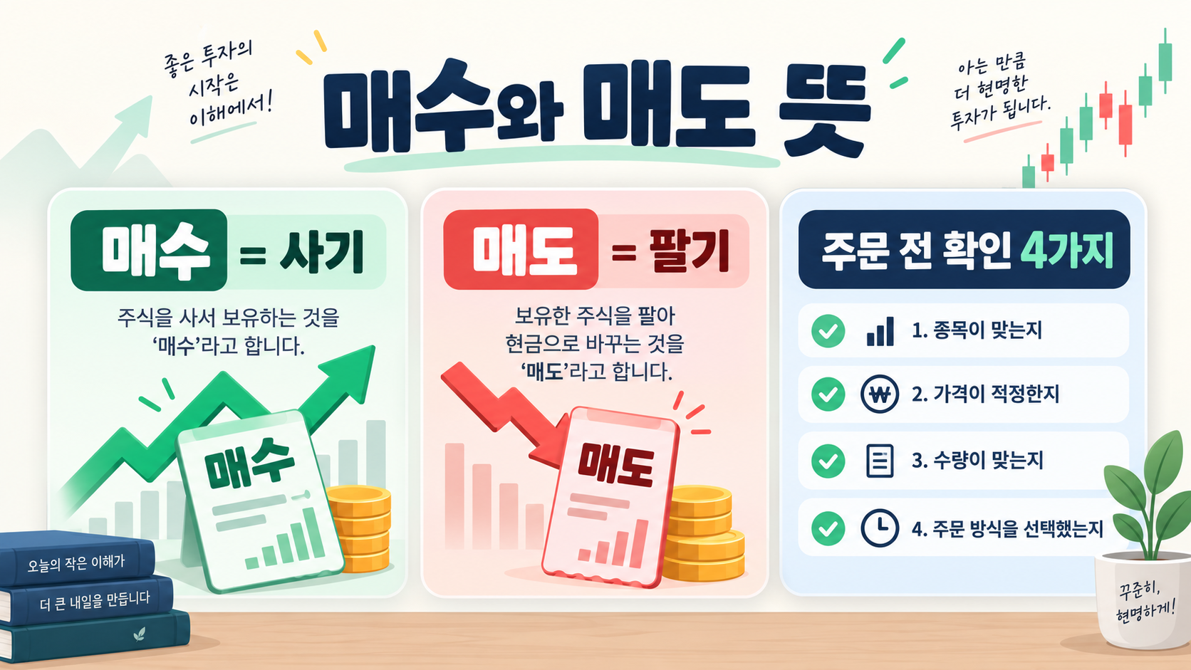 매수와 매도 뜻: 주식 거래 용어 쉽게 정리 정보 카드
