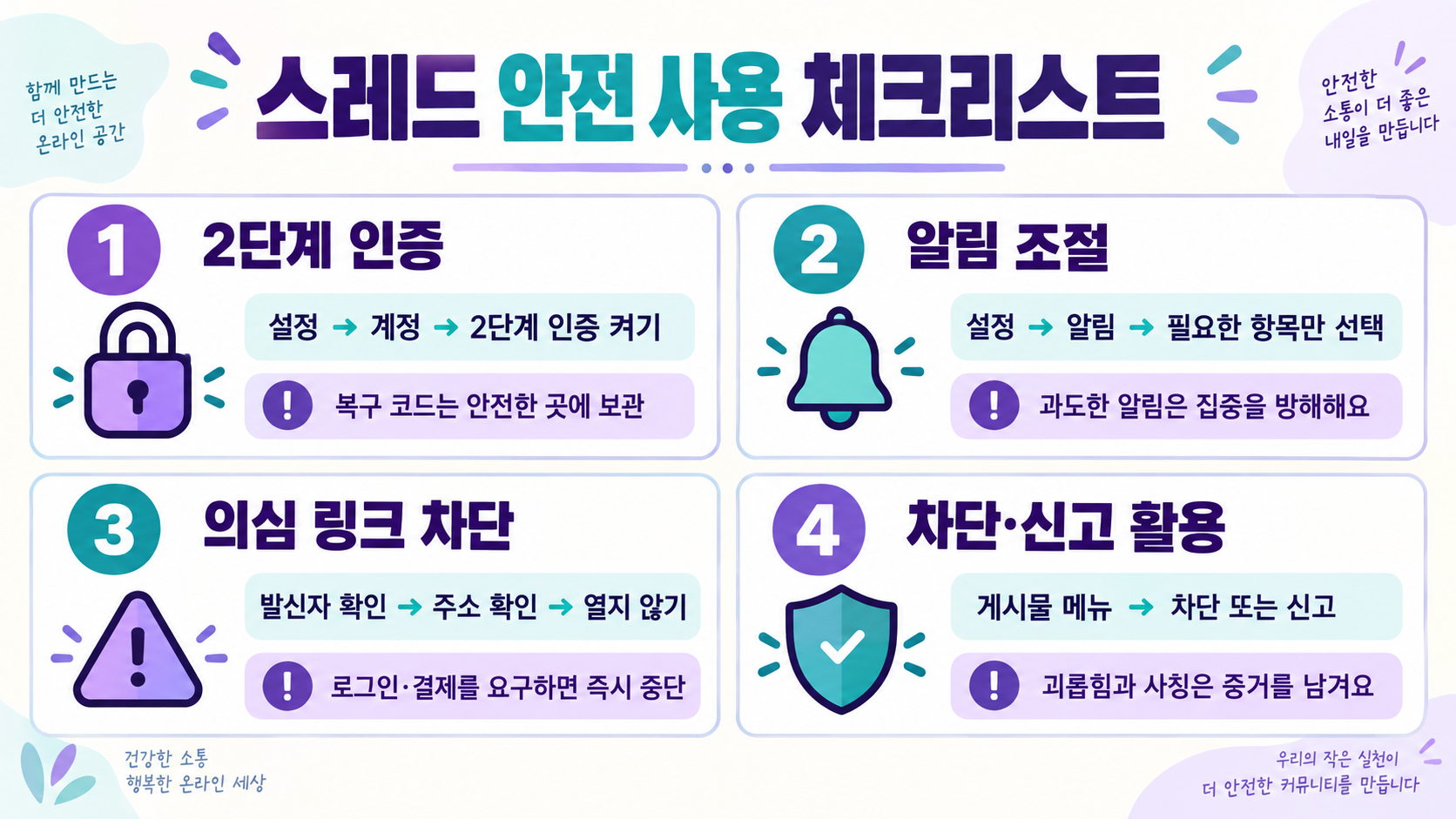 스레드(Threads) 가입 방법과 주요 기능 한눈에 보기 확인 정보 카드