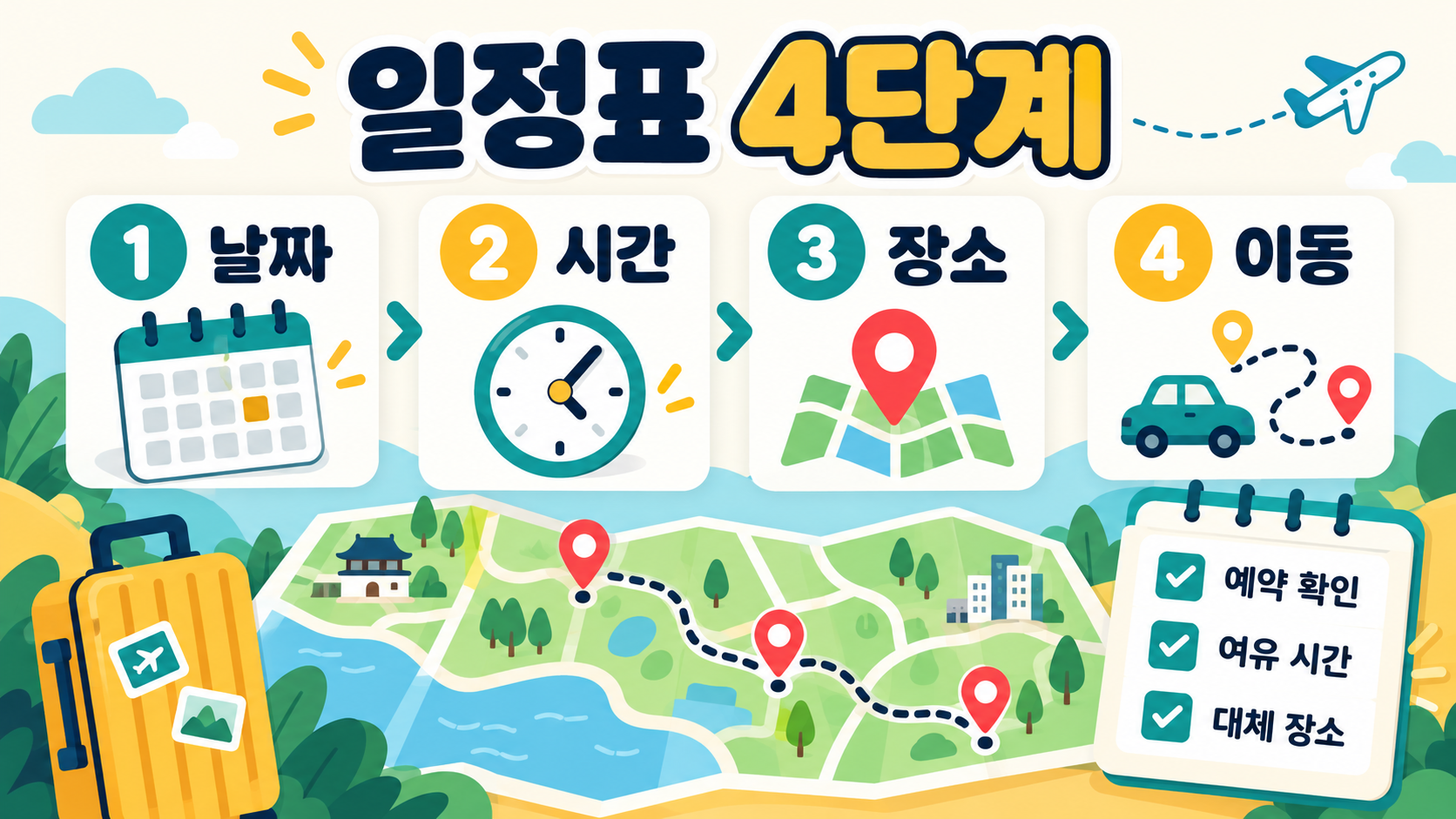 여행 일정표 엑셀 양식 만들기: 일정·경비·동선 한 번에 정리하는 법 관련 정보 카드