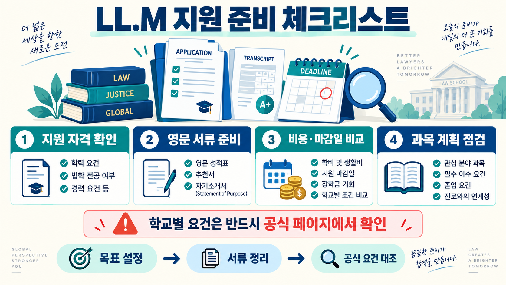 미국 로스쿨 LL.M이란? 지원 전 알아둘 과정·변호사 자격 가이드 관련 정보 카드
