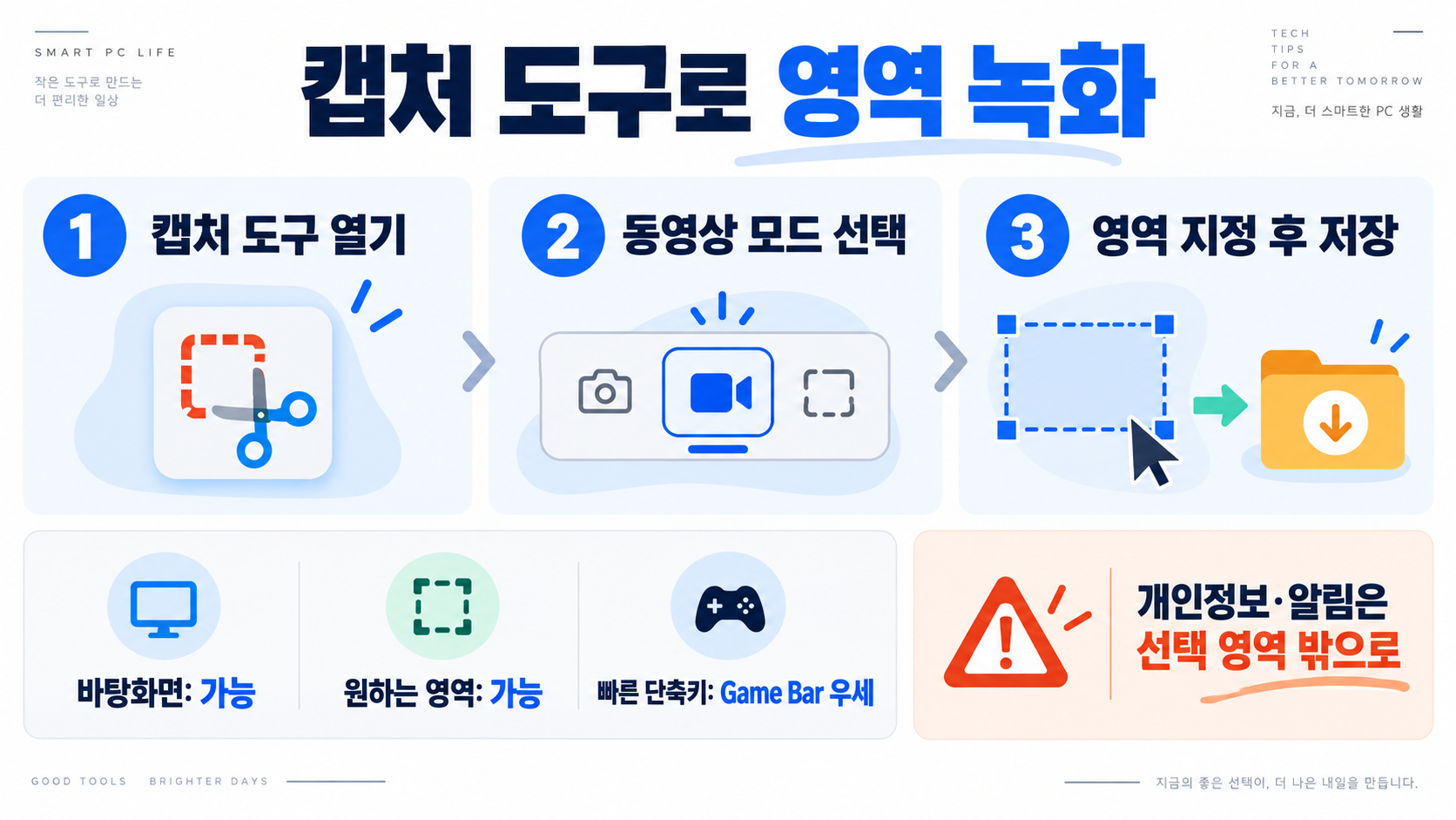 윈도우 11 기본 기능으로 화면 녹화하는 법 2가지 확인 정보 카드