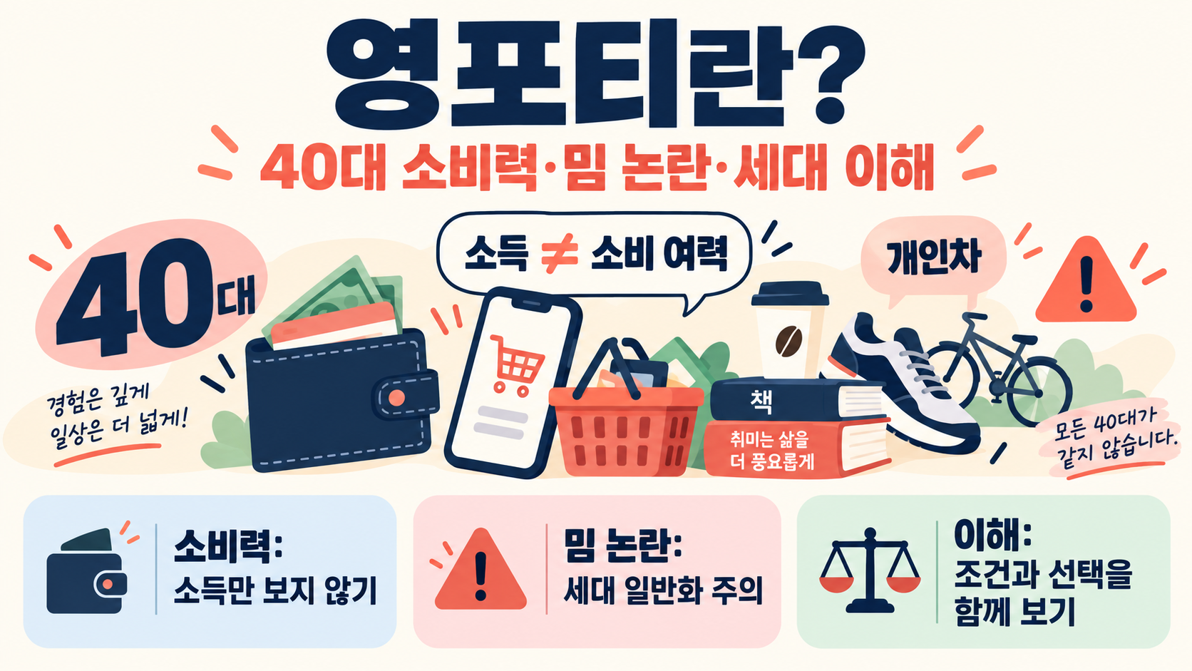 영포티란? 40대 소비력·밈 논란·세대 이해 가이드 정보 카드